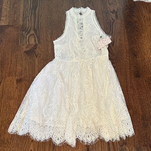 Free People Verushka Ivory Lace Dress